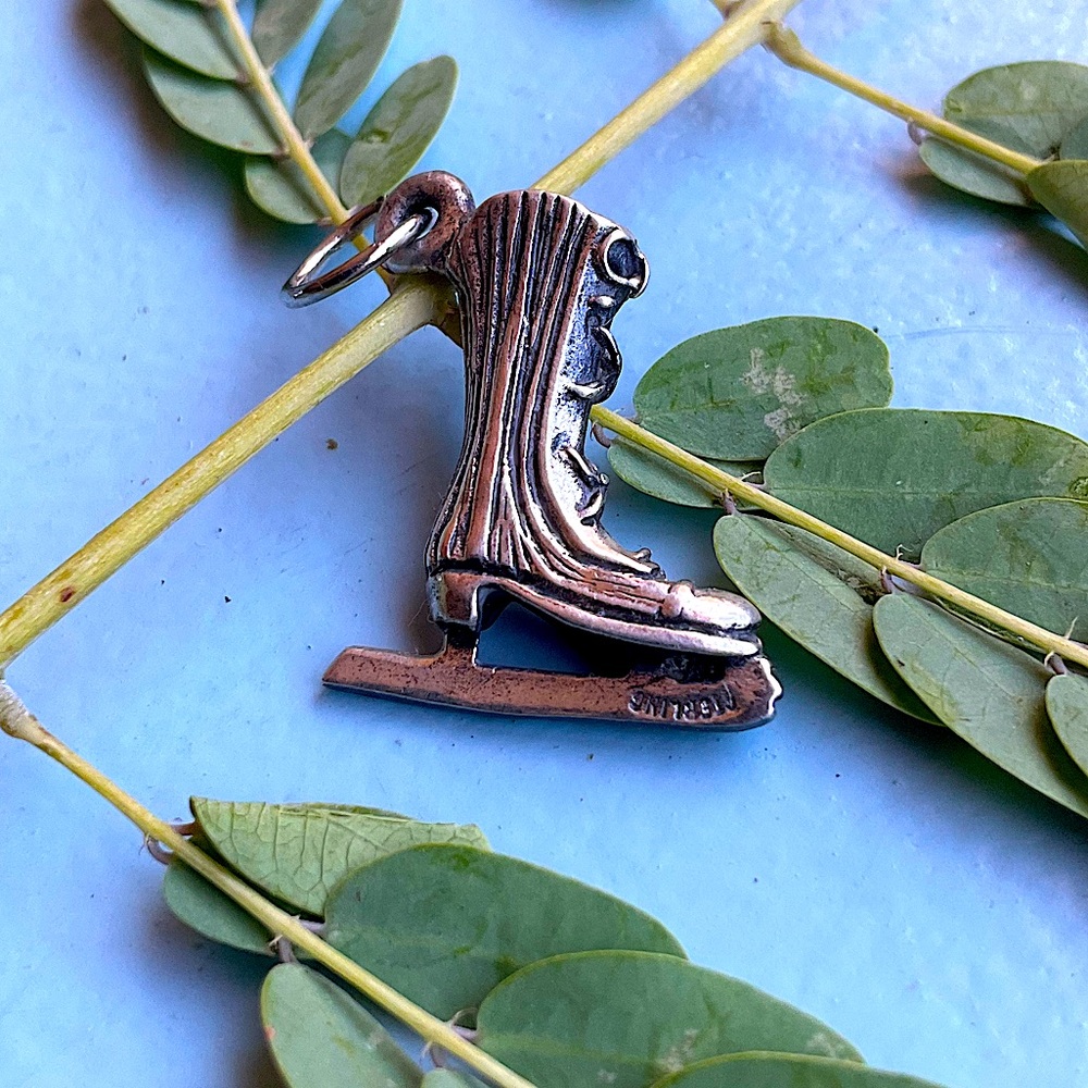 ⛸️ Sterling Silver Ice Skate Charm